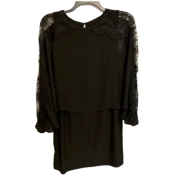 MSK BlackLace Cocktail Dress Medium NWT